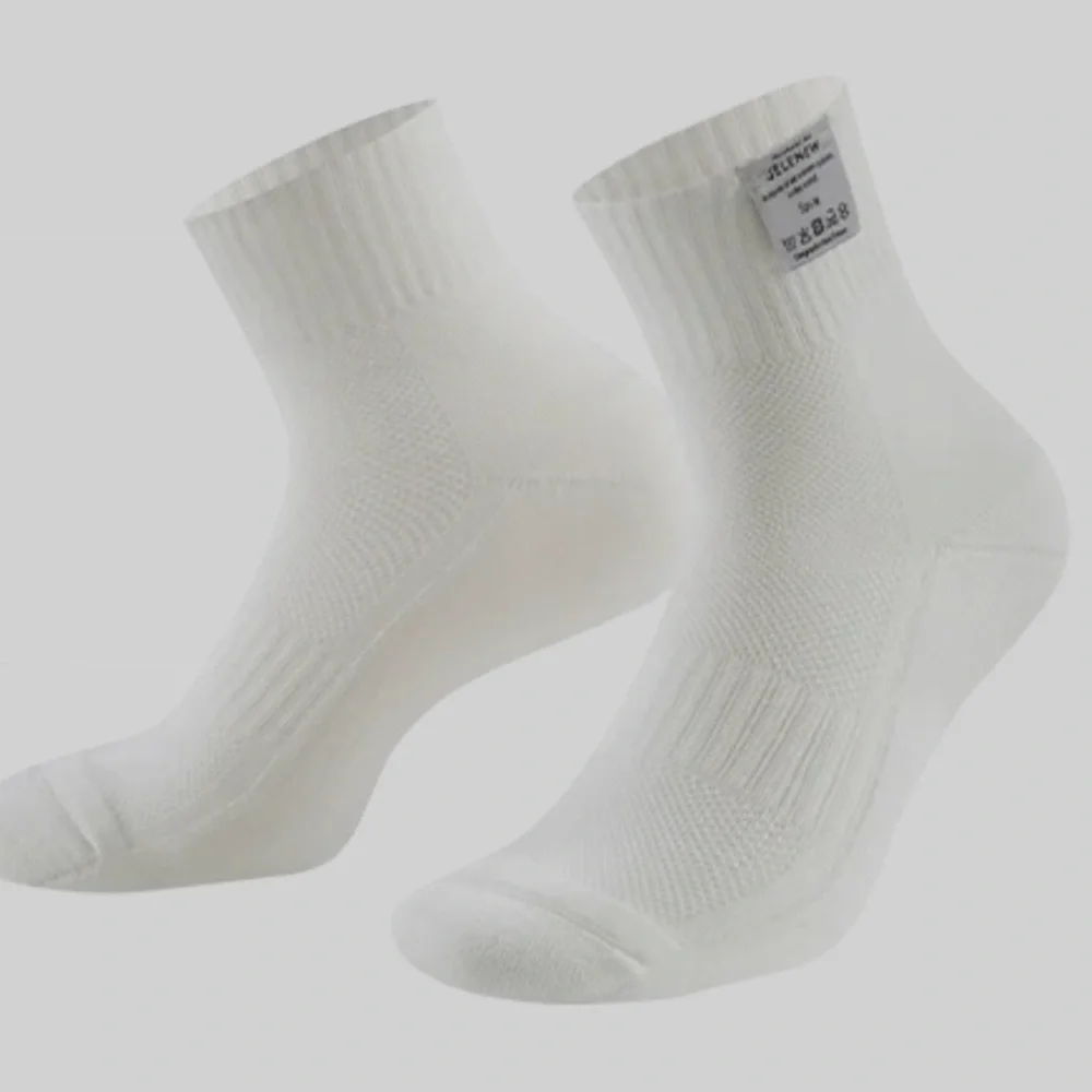 JELENEW‎ Cotton Training Socks White Women’s M Cycling Athletic NWT